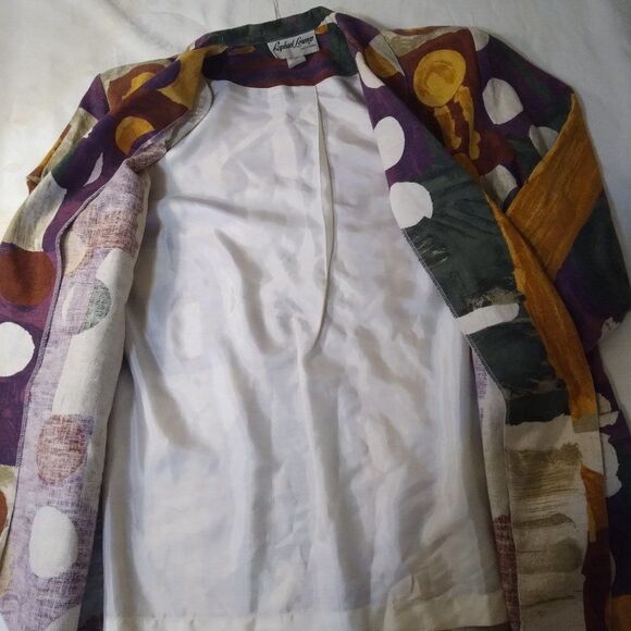 Vintage Raphael Lorenzo Abstract Pattern Blazer - Picture 4 of 9